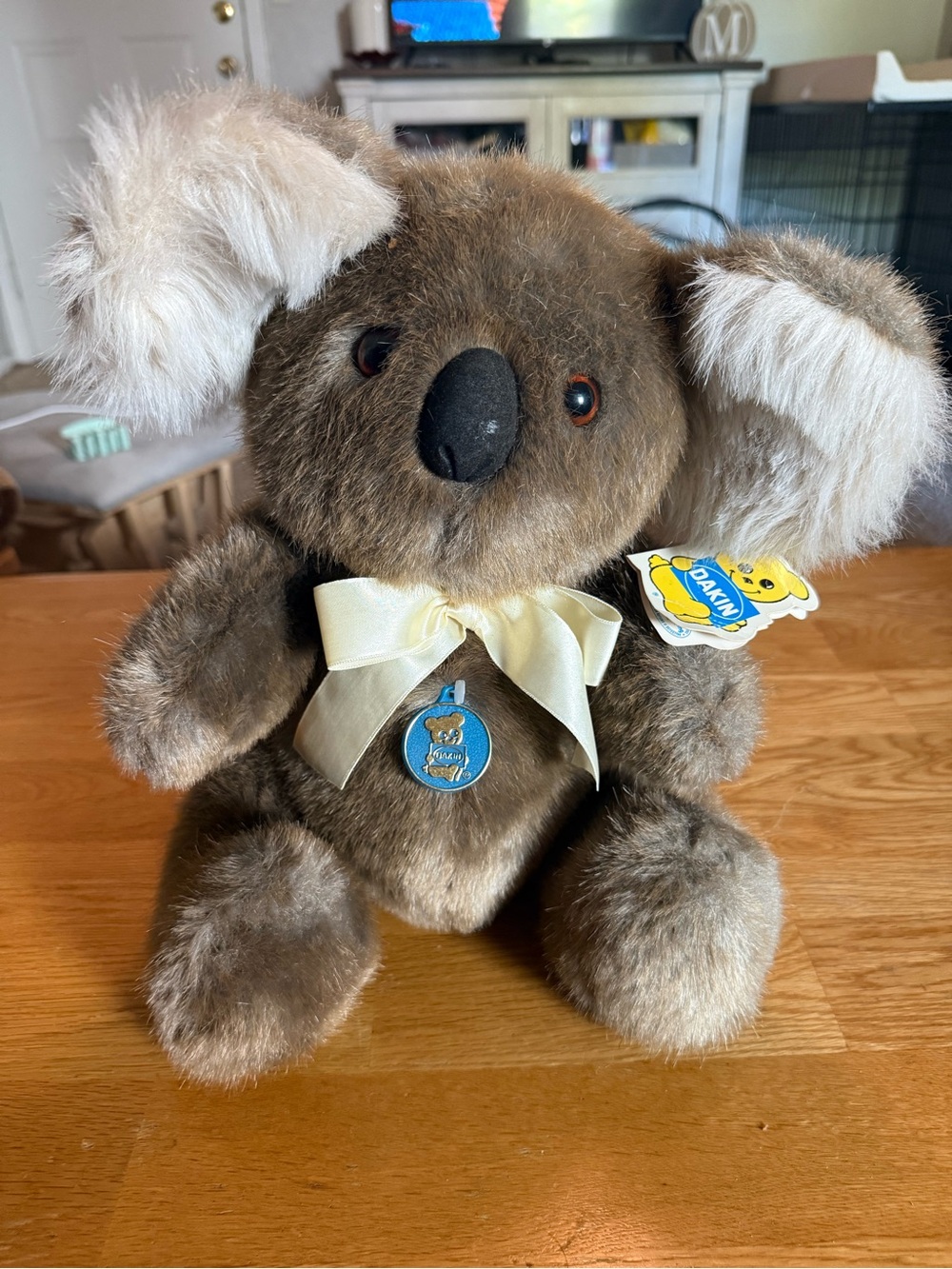 Dakini Brown Koala Plush with Cream Bow